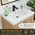 thumbnail image 6 of Bondi 30" Wood Vanity in Light Brown Artificial Drop-in Sink no Mirror, 6 of 11