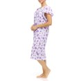 thumbnail image 2 of EZI Women's Plus Cotton-Rich Short Sleeve Darling Nightgown, 2 of 6