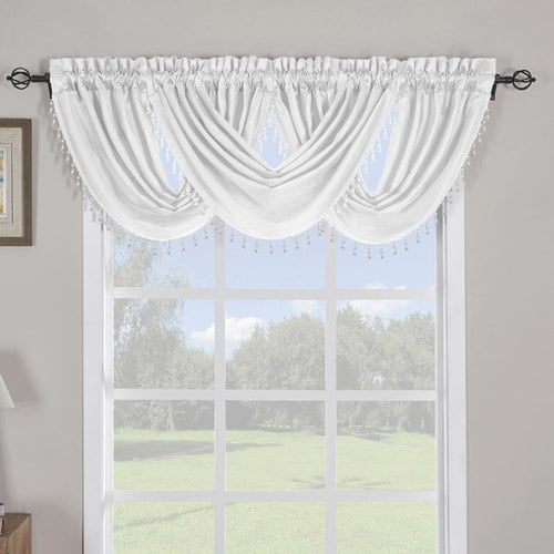 (Single) Soho Waterfall Decorative Trim Window Valance 57âW x 37âL