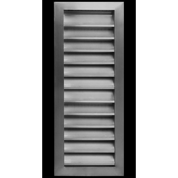 8"w X 26"h Aluminum Outdoor Weather Proof Louvers Rain & Waterproof