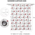 thumbnail image 3 of jafea Valentines Shower Curtains for Bathroom Love Shower Curtain Valentine''s Day Contracted Bathroom Decor Washable Durable Fabric Shower Curtains 72''''x72'''', 3 of 6