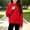 Red, variant on Girls Fleece Half Zip Sweatshirt Long Sleeve Casual Warm Turtleneck Kids Winter Pullover Tops Black 6-14