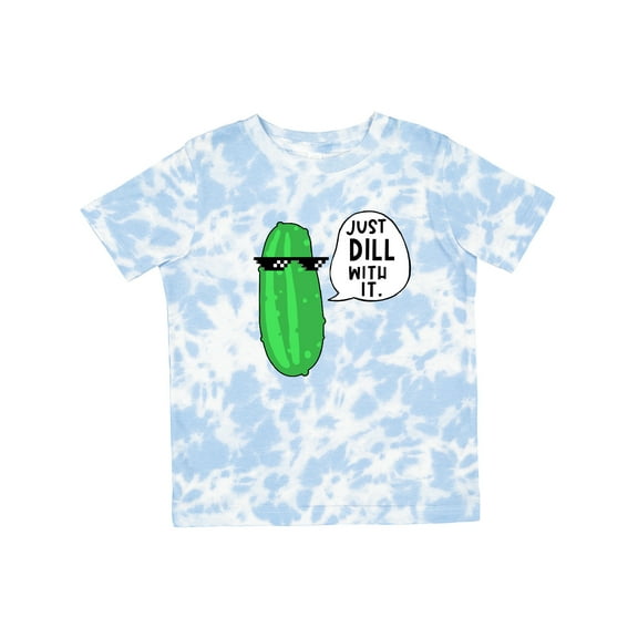 Inktastic Just Dill with It Chill Dill Pickle in Sunglasses Boys or Girls Toddler T-Shirt