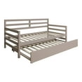 thumbnail image 2 of Castle Place Classic Twin Size Wooden Daybed with Trundle, White, 2 of 10