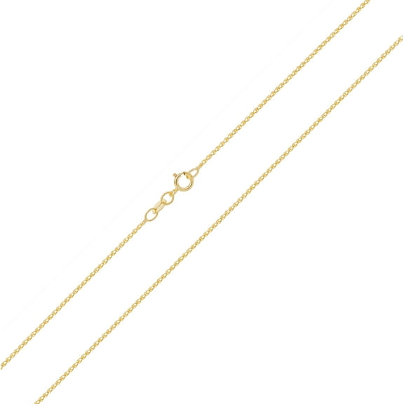 Elegant 9k Gold Women Wheat Chain - 18 inch