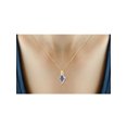 thumbnail image 5 of 1 1/2 Carat T.G.W. Tanzanite And White Diamond Accent 14k Gold Over Silver 3-Piece Kite Jewelry set, 5 of 7