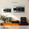 thumbnail image 4 of Elephant Stock Mount Baker Lake Sunset Wall Art - Horizontal Multi Panel Canvas - Living Room Wall Decor - Nature Multi Panel - Gray And Orange Decor - 33" x 20", 4 of 8