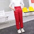 thumbnail image 6 of Otqutp Girls Boys Snow Pants Toddler Kids Thick Winter Warm Pants Quilted Puffer Down Clothes Snowpants Elastic Waist Trouser, 6 of 6
