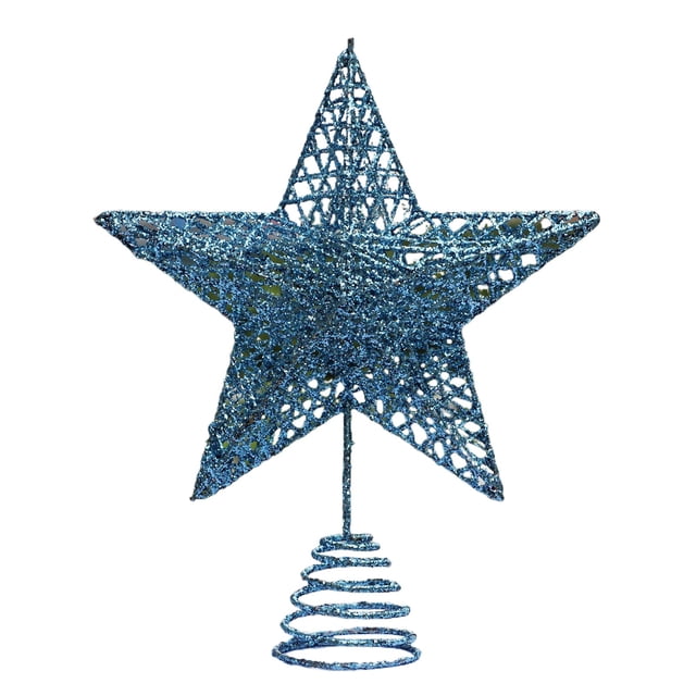 Birthday Sign Christmas Tree Decoration 10 Inch Gold Glitter Hollow Design Christmas Tree Decoration with Tree Decorated Christmas Gifts