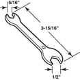thumbnail image 3 of Prime-Line Slide-Co Bi-Fold Door Pivot Wrench Silver 1 pk, 3 of 4