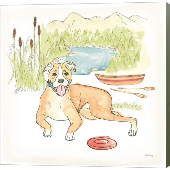 Great Art Now Dog Days of Summer Comet by Elyse DeNeige Canvas Wall Art