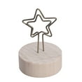thumbnail image 6 of KONTONTY 4In Diameter Wooden Photo Holder With Metal Clip For Adults Desk Memo Holding Functional Design, 6 of 8
