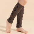 thumbnail image 5 of Mujeres Invierno Twist Cable Knit Calentadores de piernas Dulce Navidad Flor artificial Funda para botas Mangas Vacaciones Térmicas Rodillera Calcetines hasta la pantorrilla, 5 of 5