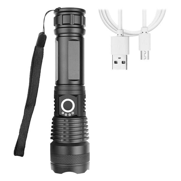 Linterna Deslumbrante Xhp50, Linterna Retráctil Con Carga Usb, Zoom Telescópico, Pantalla De Alimentación, Linterna De Aleación De Aluminio Para Acampar Al Aire Libre Cateissary HA023686-00