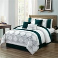 thumbnail image 1 of Elight Home 21299Q Chula Broderie 7 Pièces Ensemble de Couette & 44; Grand, 1 of 1