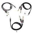 thumbnail image 4 of Methold Cable de audio Doble enchufe chapado en oro Diseño conveniente Cable adaptador Carcasa de aleación de aluminio Fuerte resistencia a la Type3 NO3, 4 of 5