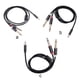 thumbnail image 4 of Methold Cable de audio Doble enchufe chapado en oro Diseño conveniente Cable adaptador Carcasa de aleación de aluminio Fuerte resistencia a la Type3 NO3, 4 of 5