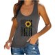 thumbnail image 1 of Blusa informal sin mangas con estampado de verano para mujer de Independence Day Fashion Fridja  gh2014, 1 of 1