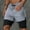 Gray, variant on Zylanna Men's Casual Double-layer Shorts, Solid Color Elastic Waist Athletic Sport 2025 New Style with Pockets Summer Short Pants for Man Black Size 2XL