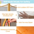 thumbnail image 2 of Aimee Lii 48" Toddler Trampoline with Safety Enclosure Net, Large Trampoline for Backyards, Outdoor Kids Trampoline-Orange, 2 of 10