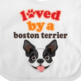 thumbnail image 4 of Inktastic Boston Terrier Dog Gift Girls Baby Bib, 4 of 4
