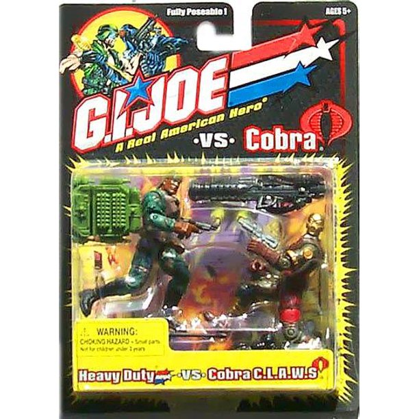 Heavy Duty vs. Cobra C.L.A.W.S Action Figure 2Pack GI Joe Walmart