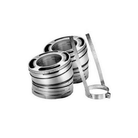 DuraVent 6DP-E30 6" Inner Diameter - DuraPlus Class A Chimney Pipe - Triple Wall
