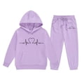 thumbnail image 5 of Ruyang Boys Girls Heart Sweatsuits 2 Piece Outfits Graphic Clothing Set Pullover Hoodies Joggers Set School Tracksuit, 5 of 5