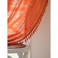 thumbnail image 4 of Boho Lace Curtains Macrame Curtains Semi Sheer Curtains Living Room Crochet Curtains with Tassel Rod Pocket Window Drapes for Dining Living Bedroom, 4 of 8