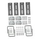 thumbnail image 3 of Juego de 4 soportes para literas de remolque de barco de 8 pulgadas shamjiam, 3 of 8