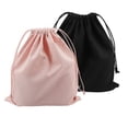 thumbnail image 1 of 2 piezas llanura con cordón bolsas de almacenamiento bolsa organizadora de lavandería reutilizable Gloria bolsas de lona con cordón, 1 of 9