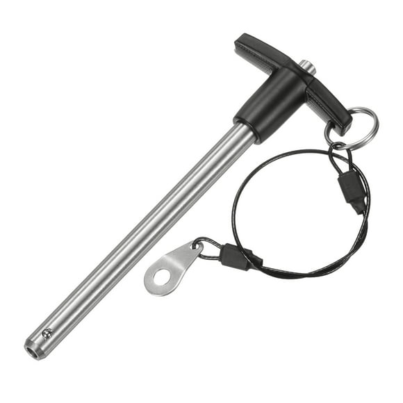 Uxcell T Handle Lock Pins, 9.5mm Dia. 100mm Usage Long Push-Button Ball Locking Pin