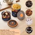 thumbnail image 6 of Wobogo An Evil Dark Lion Pattern Food Storage Jars 304 Food Grade Stainless Steel Canisters With Vacuum Airtight Lids for Coffee Snacks Nuts Cereal 900ML, 6 of 9