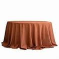 thumbnail image 5 of BalsaCircle 132" Round Polyester Tablecloths Wedding Terracotta, 5 of 6