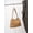khaki, variant on Cowhide Leather Women Ruched Cloud Bag, Shoulder Underarm Bag, Suede Texture, Large Capacity