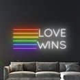 thumbnail image 4 of Handmadetneonsign Love Wins LGBT Neon Sign, LGBT Pride Wall Art Decor, LGBT Neon Led Wall Decor, 4 of 4