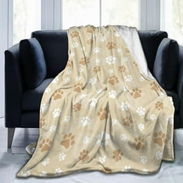 paw print fleece blankets