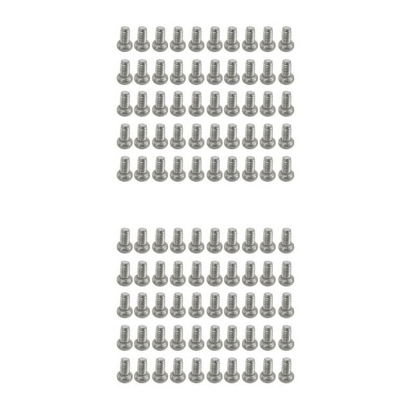 120Pcs M2 x 4mm 304 Stainless Steel Round Screws Bolt