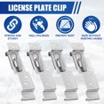 thumbnail image 2 of Baohd 4 Pcs/Set Clips de Plaque de Remorque Ressort Solide Facile à Installer Acier Inoxydable Premium Polyvalent, 2 of 6