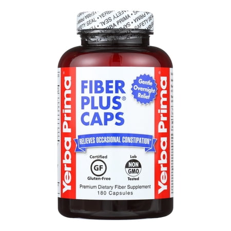 Yerba Prima Fiber Plus Caps, 625 Mg, Capsules, 180 Cp