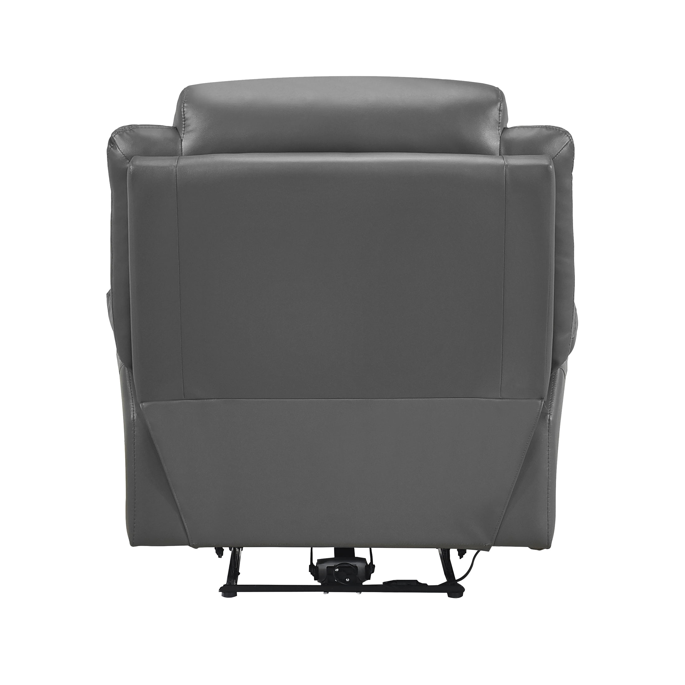OakvillePark Trevellan Leather Power Reclining Chair, Dark Gray
