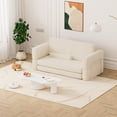 thumbnail image 3 of Sofá Doble Modular Convertible Cama Pana Salón 2Plazas 160x180x60 Beige, 3 of 8
