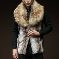 thumbnail image 6 of Somuwie Clearance Winter Men's Faux Fur Vest Warm Fashion Fur Vest Top Coat, 6 of 7