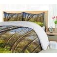 thumbnail image 5 of Ambesonne Nature Duvet Cover Set, Spring Forest Flowers, 2-Calking, Yellow Blue Brown, 5 of 7