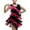 A-Pink72, variant on Womens Dresses Two Tone Fringe Tiered Sleeveless Latin Dance Performance Party Dress