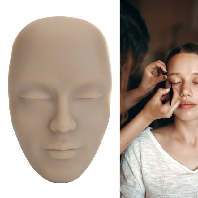 Tablero Facial De Práctica De Maquillaje, Juego Facial Portátil De Práctica De Maquillaje Para Salón De Belleza Para Principiantes En Cosmética