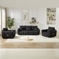 thumbnail image 2 of 3 Seater + 1 Seater +1 Seater, Combo Sofa Modern Living Room Sofa, Teddy Sofa, Wooden Frame, 5 Cushions, Apartment Sofa Furniture, Deep Couch for Living Room, 2 of 5