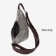 thumbnail image 2 of Bolso Antirrobo Pecho Impermeable PU Cuero Bandolera para Hombres Mujeres Azul, 2 of 9