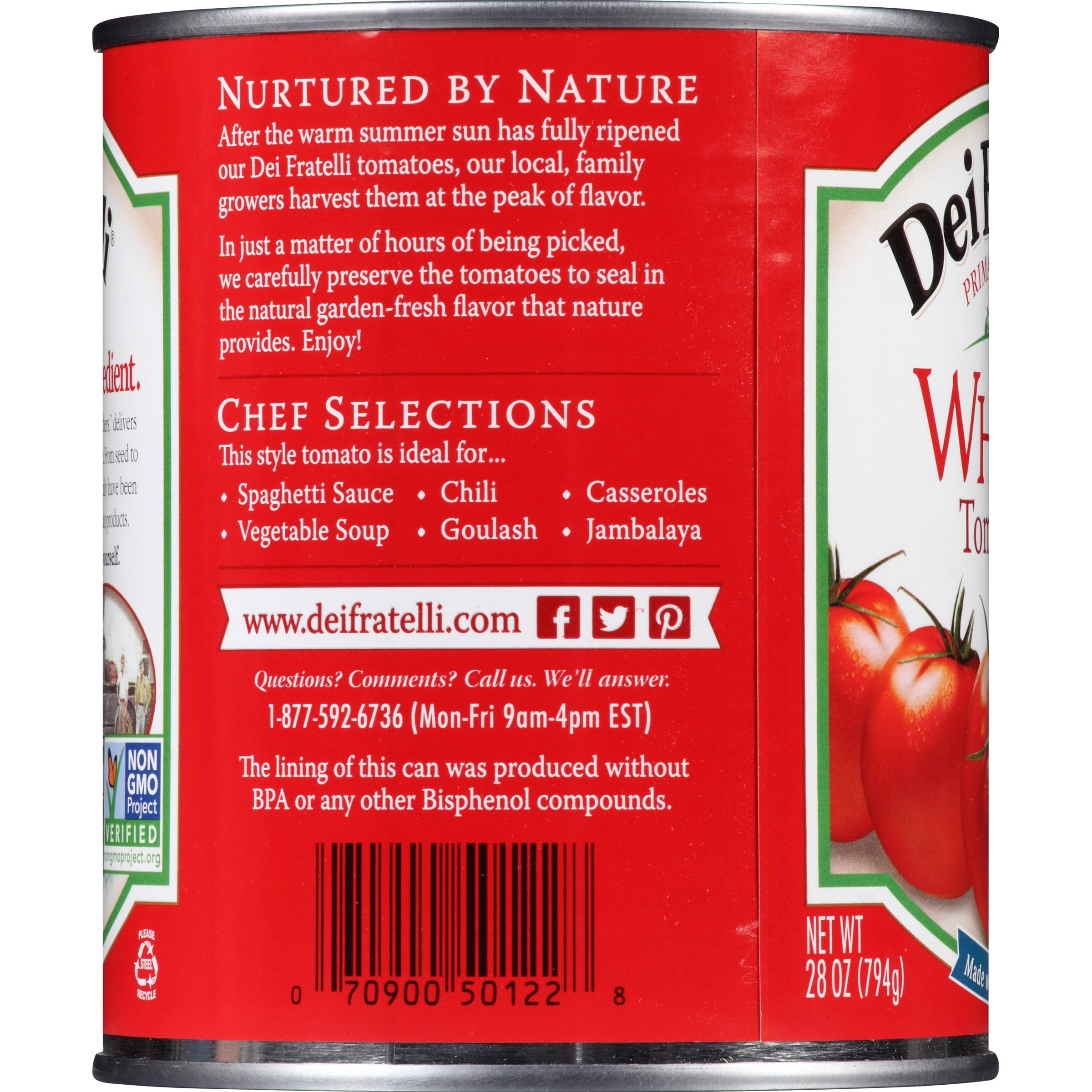 Hirzel Canning Dei Fratelli  Tomatoes, 28 oz