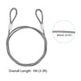 thumbnail image 2 of Unique Bargains Stainless Steel Cable, 2 Pack PVC Coated 3/16' Wire Rope for Deck Railing 3.3ft, 2 of 4